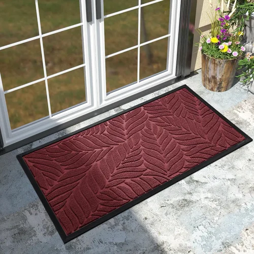 Miniatura 12 de Yimobra Tapete para puerta delantera para interiores y exteriores, 29.5 x 17 pulgadas, impermeable, para todas las estaciones, para entrada