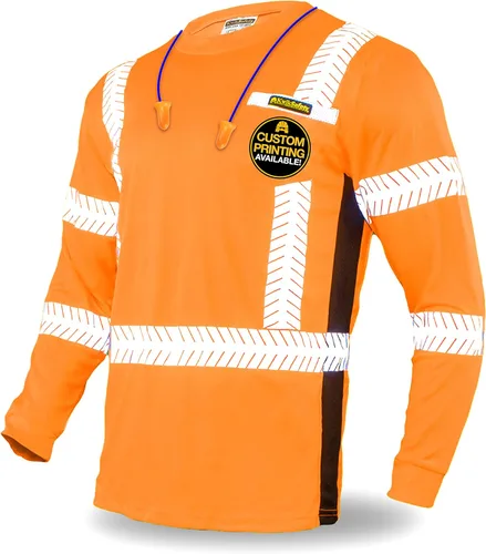 Miniatura 5 de KwikSafety - Charlotte, NC - Camisas de seguridad de manga larga de edición limitada [Cinta de espina de pescado de lujo] Clase 3 Cumple con ANSI