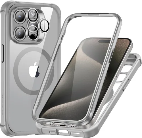 Miniatura 13 de ESR Funda para iPhone 14, compatible con MagSafe, funda de cuerpo completo a prueba de caídas de grado militar con protector de pantalla de vidrio