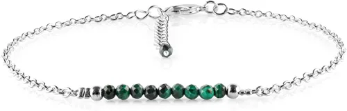 Miniatura 16 de YANARA Pulsera de tobillo para mujer, piedra de nacimiento natural, cuentas de piedras preciosas, tobillera delicada hecha a mano de 9 pulgadas +