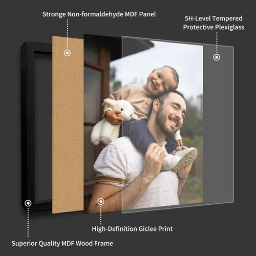 Miniatura 3 de Póster personalizado con tus fotos, impresiones artísticas personalizadas para colgar en la pared, póster enmarcado personalizado para pared, marco