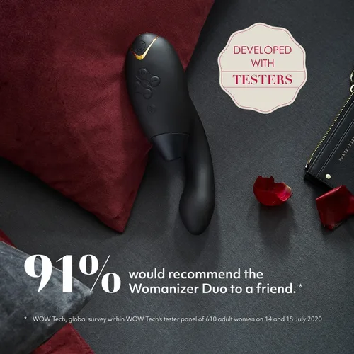 Miniatura 3 de Womanizer Duo 1 Vibrador de succión de clítoris para mujeres Juguete sexual para adultos con succión vibratoria Estimulador de clítoris y punto