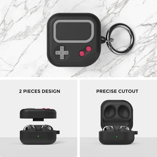 Miniatura 3 de Funda TRONWIN para Galaxy Buds Pro 2, Funda de diseño de juego retro para Samsung Galaxy Buds 2 Pro/Live/Fe, Funda de silicona para hombres/mujeres