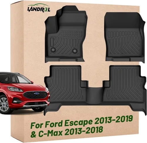 Miniatura 10 de Alfombrillas de Piso para Automóvil de Repuesto para Ford Focus 2012-2018 (No Compatible con Focus RS) Forro de TPE Resistente Ajuste Personalizado