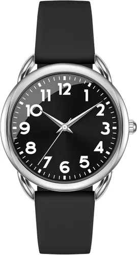 Miniatura 8 de Bisley Watch for Women Numeral Dial Easy to Read Silicone Strap Fit for All Wrist Waterproof Fasion Watch Gift for Her
