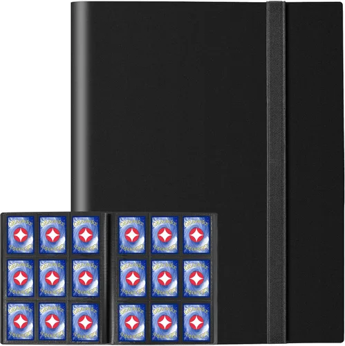 Miniatura 17 de GEAoffice Carpeta para Tarjetas, Álbum Carpeta de Tarjetas Coleccionables de 9 Bolsillos, Carpeta de 360 Bolsillos de Carga Lateral para Tarjetas