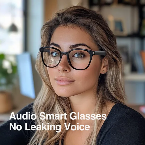 Miniatura 2 de Lentes de sol inteligentes con audio Bluetooth, lentes de luz azul para mujeres y hombres, música de oído abierto, lente polarizada UV400, sin fugas