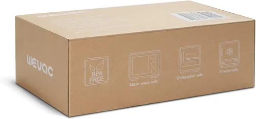 Miniatura 7 de Wevac Bolsas Selladoras al Vacío para Alimentos de 6''x10'' y 8''x12'', 300 Unidades, Precortadas de Cuarto, Ideales para Food Saver, Sin BPA, Grado