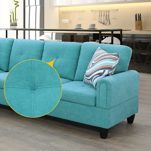 Miniatura 3 de Star Home Living Sofá seccional Sherbe 97'' 2 piezas en forma de L