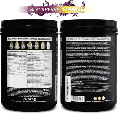 Miniatura 10 de PMD Sports Pump Fuel Ultra Caffeine Free - Polvo de preentrenamiento y bomba muscular premium, mayor enfoque, resistencia y recuperación, creatina