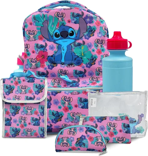 Juego de mochila de 16 pulgadas para niñas y niños, mochila para niños de jardín de infancia y primaria con accesorios para la escuela, viajes y