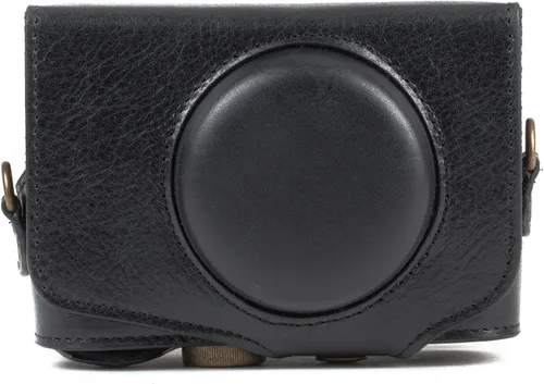 Miniatura 8 de MegaGear MG1176 Canon PowerShot SX740 HS, SX730 HS Ever Ready Funda De Cuero Genuino Con Correa - Negro