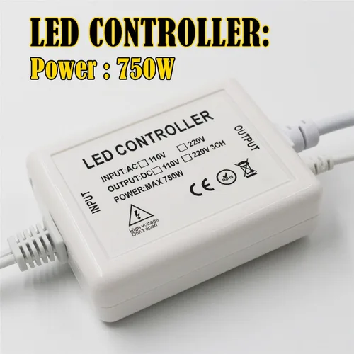 Miniatura 2 de Adaptador de fuente de alimentación con receptor IR+23 teclas de control remoto para 360° LED NEON Light (16.4 ft-65.6 ft)