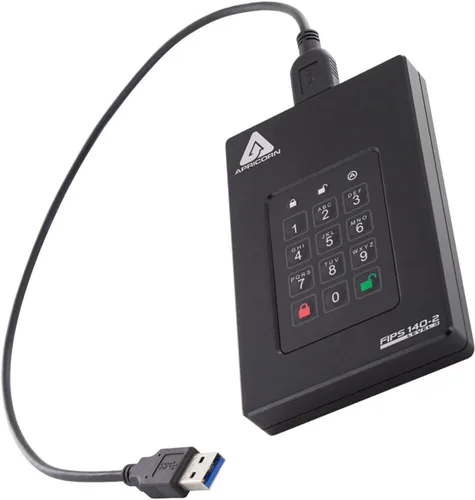 Miniatura 4 de Apricorn 500GB Aegis Fortress L3- FIPS Nivel 3 Validado USB 3.0 Unidad portátil cifrada por hardware (AFL3-500)