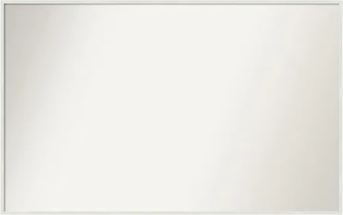 Miniatura 468 de Amanti Art Espejo de baño blanco para sobre el fregadero, 32 x 45 pulgadas, espejo de tocador rectangular blanco esbelto, marco de madera moderno