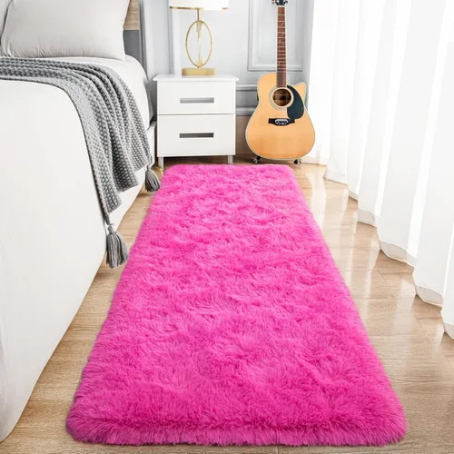 Miniatura 38 de Noahas - Alfombras mullidas de 4 x 6 pies para dormitorio y sala de estar, alfombra gruesa y peluda de color gris, alfombra de suelo antideslizante