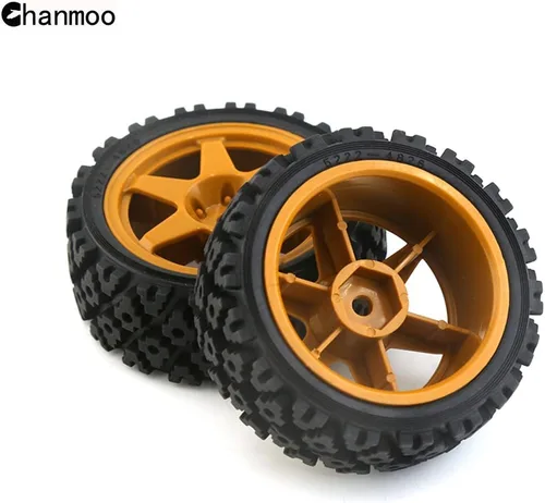 Miniatura 6 de 1/10 RC On Road Neumáticos de goma y ruedas Rally Llantas 0.472 in Hex para 1/10 Escala RC Racing Drift Car HPI KYOSHO Tamiya XV01 XV02 TA06 TT01