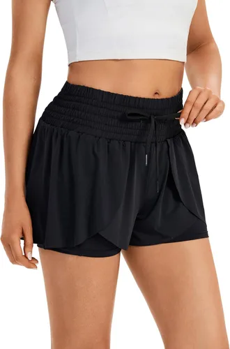 Miniatura 157 de Blaosn Pantalones cortos atléticos fluidos para mujer, gimnasio, yoga, entrenamiento, correr, pantalones cortos de tenis, falda falda linda, ropa