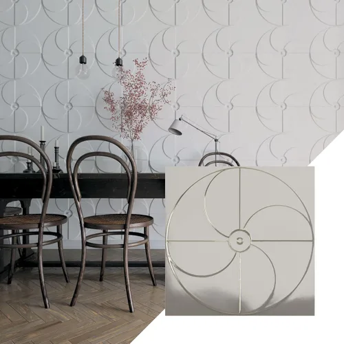 Miniatura 23 de Ekena Millwork Molino de viento EnduraWall decorativo 3D de 19 5/8 pulgadas de ancho x 19 5/8 pulgadas de alto, cobre envejecido