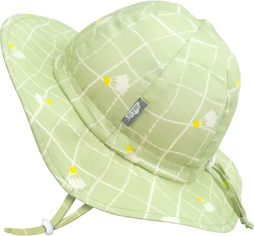 Miniatura 32 de JAN & JUL Sombrero de sol de algodón UPF 50+ con ala ancha para niñas pequeñas
