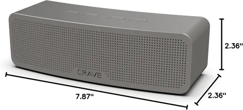 Miniatura 7 de Crave Curve Altavoz inteligente inalámbrico Bluetooth portátil con graves mejorados, micrófono incorporado y altavoz