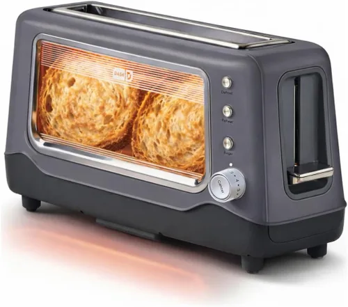 Miniatura 7 de DASH Tostadora con ventana transparente - Diseño compacto con 7 niveles de tueste y ventana transparente, tostador grande de ranura extra ancha