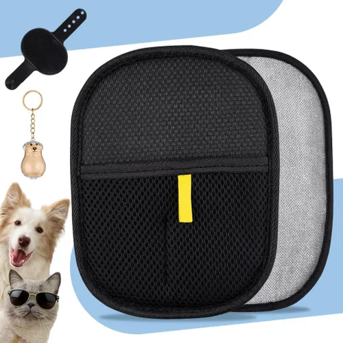 Guante de depilación de mascotas para removedor de pelo de mascotas, un peine para perros y gatos y un llavero más utilizado para almacenar Hari