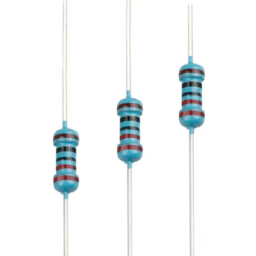 Miniatura 9 de 100pcs 1 ohm Resistor 1/4w (0.25 W) Resistencia fija de película metálica de tolerancia ±1%, múltiples valores de resistencia opcional