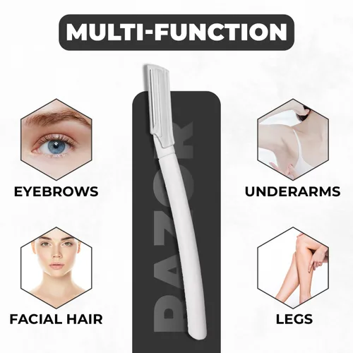 Miniatura 4 de Visage - Maquinillas de afeitar faciales de precisión, herramienta de dermaplaning de retoque, maquinilla de afeitar de cejas, eliminación de pelos