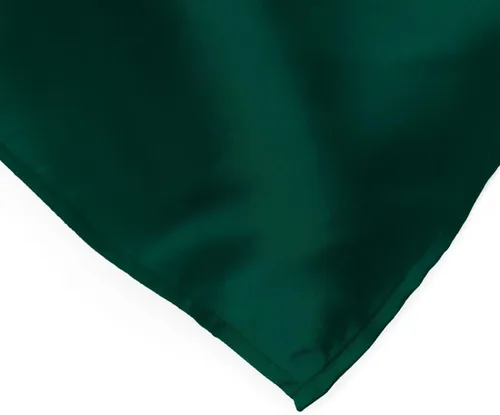 Miniatura 2 de LinenMantel de mesa satinado de 14 x 108 pulgadas, color verde cazador