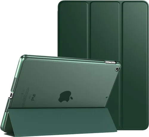 Miniatura 20 de TiMOVO Funda inteligente delgada para iPad 10.2 para iPads de 9ª/8ª/7ª generación, funda protectora translúcida de PC dura con soporte, color blanco
