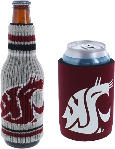 Miniatura 158 de College Team Color Logo Can & Bottle Holder Insulator Beverage Cooler Set
