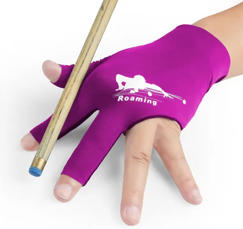 Miniatura 14 de Guantes de billar Roaming de secado rápido y transpirables, guante para billar, billar francés, taco de snooker, opción para mano izquierda