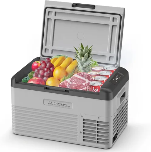 Miniatura 10 de Alpicool Refrigerador de 12 Voltios Refrigerador de Coche 12V Refrigerador de Coche Pequeño de 10 Cuartos Refrigerador Portátil 12/24V DC 110~240