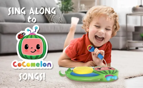 Miniatura 3 de eKids Cocomelon Juguete Singalong Boombox con micrófono y música incorporada, juguetes para niños pequeños para fanáticos de los regalos de Cocomelon