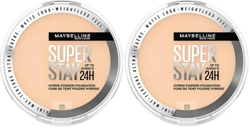 Miniatura 21 de Maybelline - Base híbrida en polvo Super Stay hasta 24 horas, maquillaje de cobertura media a completa, acabado mate, 120, 1 unidad SUPERSTAY POLVO