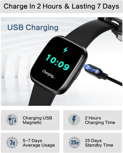Miniatura 5 de Relojes inteligentes para hombres/mujeres, llamada Bluetooth de 1.75 pulgadas, reloj inteligente de voz AI, monitor de frecuencia cardíaca 24/7