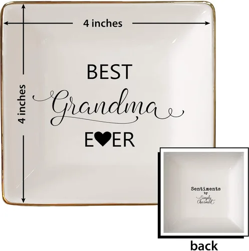 Miniatura 99 de Simply Charmed Amo Mi Abuela – Divertido regalo español para el Día de la Madre para la abuela de cerámica o soporte para anillos – Elegante bandeja