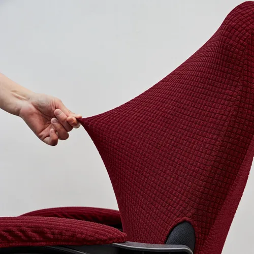 Miniatura 6 de Melaluxe Funda para silla de oficina con fundas para reposabrazos, funda elástica universal para silla de escritorio, fundas para silla