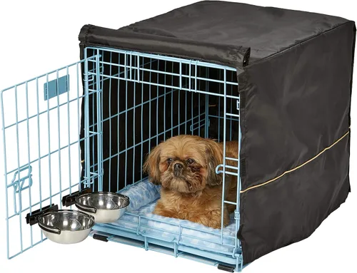 Miniatura 11 de MidWest Homes for Pets - Kit inicial Pink Fashion iCrate, paquete de jaula para perros pequeños de 24 pulgadas, incluye jaula, cama para mascotas, 2