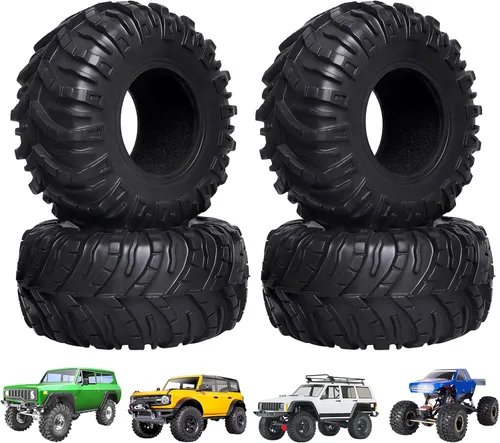 HobbyPark Neumáticos de barro 2.2 para ruedas de barro 2.2 Beadlock para Traxxas TRX4 Axial SCX10 II III Redcat Gen8 Gen7 Everest 10 Rock Crawling
