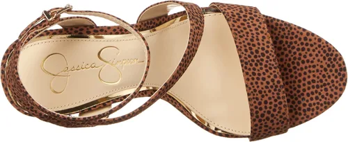 Miniatura 5 de Jessica Simpson Correa de tobillo metálica con diamantes de imitación para mujer