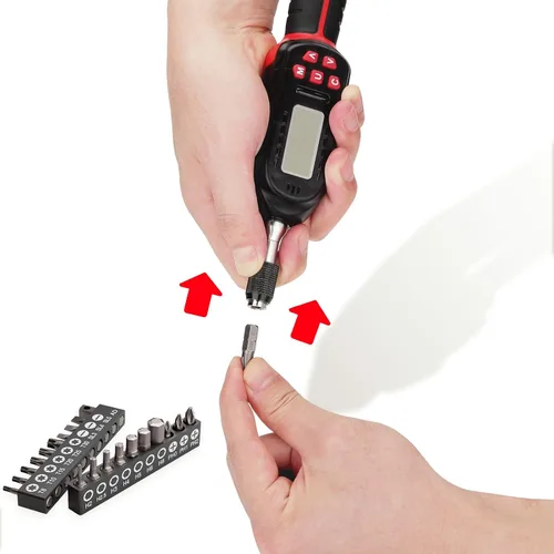Miniatura 5 de VANPO Destornillador de torsión digital 2.66-53.1 in-lbs/0.3-6 Nm, juego de llave dinamométrica ajustable con indicador de notificación