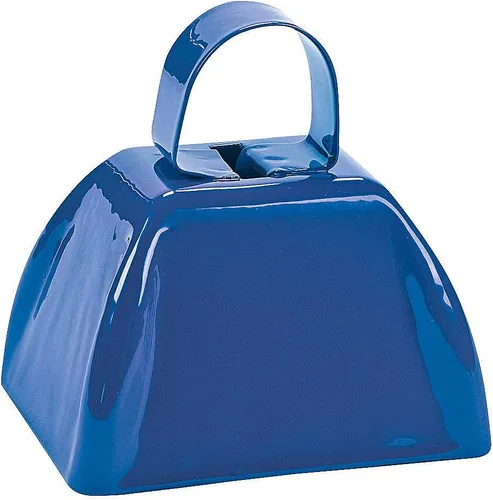 Fun Express Cencerros azules de color liso, esenciales para eventos deportivos, eventos escolares, reuniones y fiestas, perfectos para celebraciones