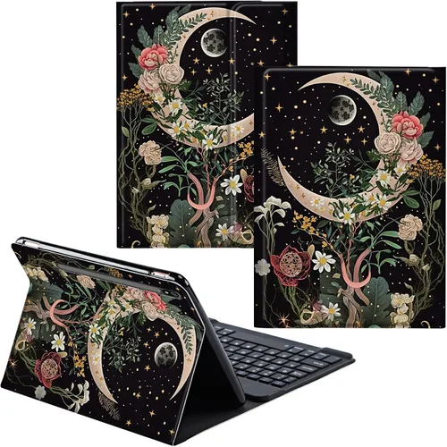 Miniatura 18 de Funda para Samsung Galaxy Tab S6 Lite 2022/2020 Teclado inalámbrico desmontable y cubierta de soporte de piel sintética Funda protectora