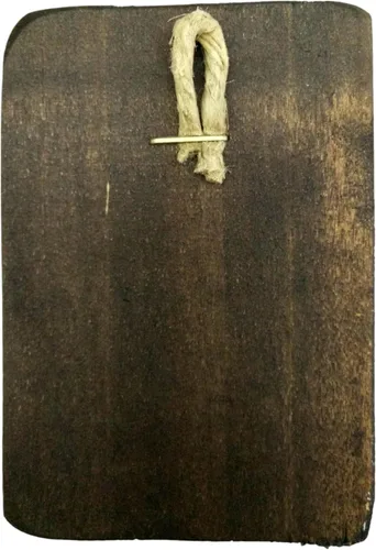 Miniatura 5 de Icono de madera griego cristiano ortodoxo madera de la crucifixión / A0