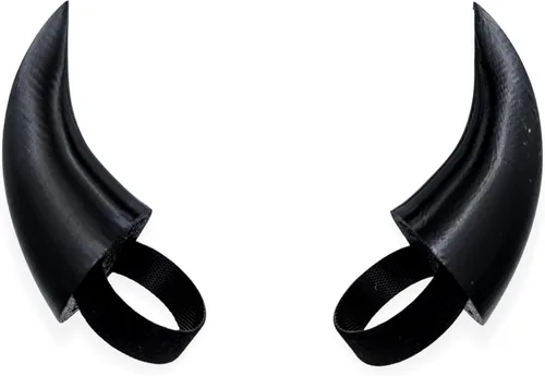 BeamTeam3D - Cuernos de demonio para auriculares - Pequeño accesorio de cuerno del diablo en varios colores con auto-fijación - Orejeras de diablo
