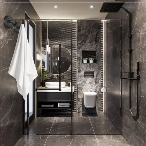 Miniatura 4 de DGYB Ganchos de ventosa para ducha, juego de 2 ganchos extraíbles de acero inoxidable para toallas de baño, ventana de vidrio, puerta, pared y Set
