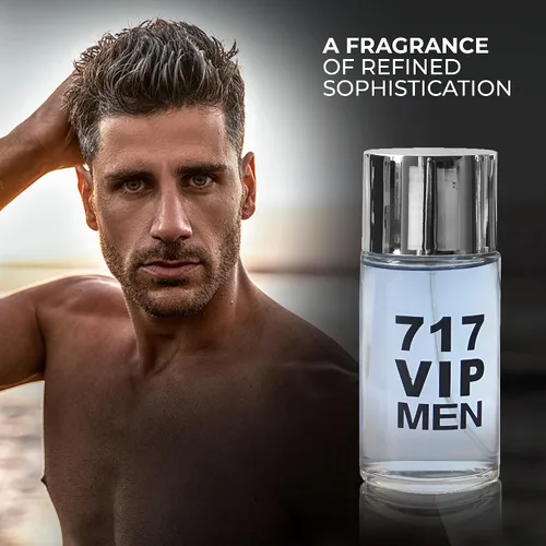 Miniatura 3 de AFLUXE 717 VIP Colonia para Hombre – Fragancia Atrevida y Sofisticada para Hombres con Notas Cítricas, Especias y Madera – Fragancia de Larga