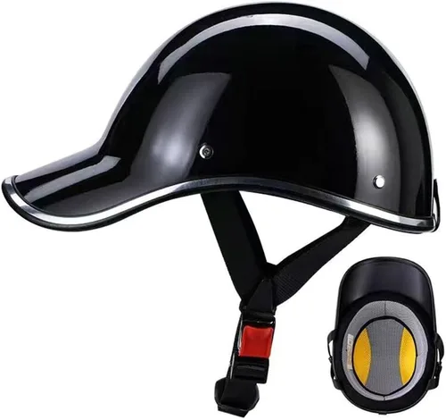 Miniatura 8 de Casco eléctrico retro Vespa para jóvenes, medio casco de motocicleta para adultos, casco ligero de invierno aprobado por DOT para hombres y mujeres